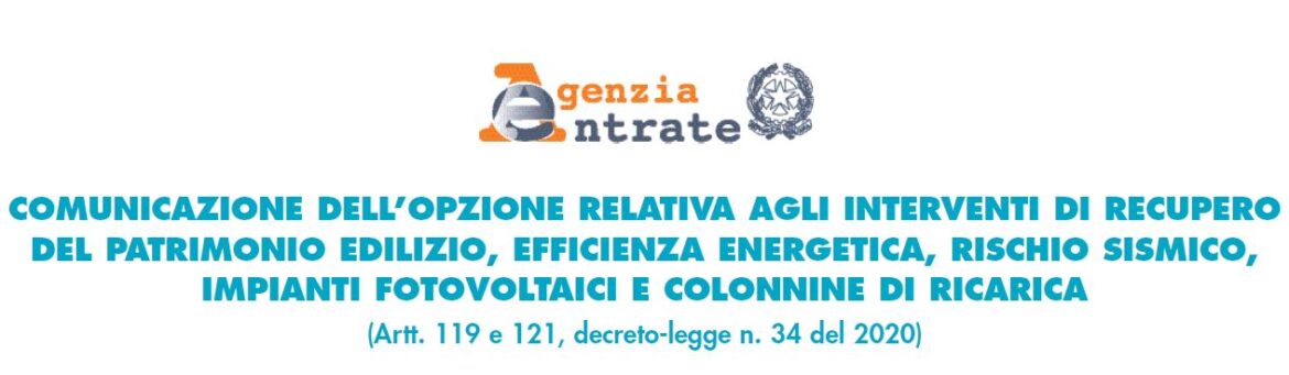 comunicazione superbonus 110%.